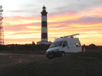 Unité radar ornithologique postée au phare de Chassiron (Île d’Oléron, 17) - Crédit photo : Thierry Micol