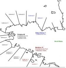 Carte des oiseaux mazoutés en Bretagne
