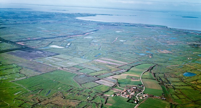 Vue aérienne du Marais de Rochefort - Crédit Photo : Alain Barathieux