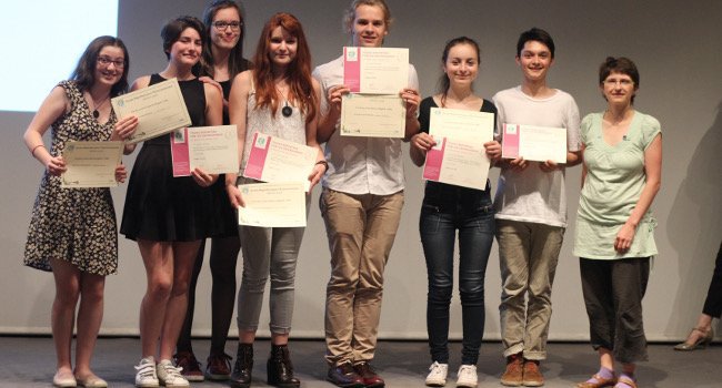 Remise du prix vidéo (catégorie 15-18 ans) - Crédit photo : jeunes reporters pour l’environnement