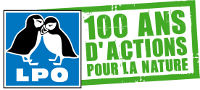 Logo LPO 100 ans d'actions pour la nature