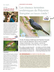 Les oiseaux terrestres endémiques de Polynésie française ont besoin d'aide !